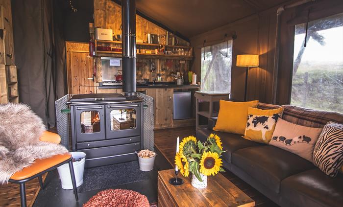 Relax in comfort with your wood fired stove